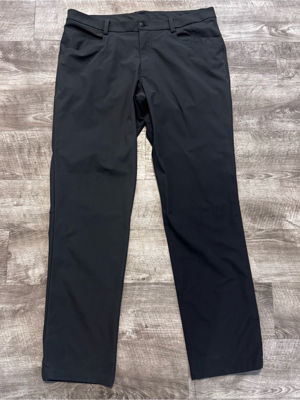 Lululemon ABC Pant Warpstreme Obsidian Gray 5 Pocket Mens Sz. 38